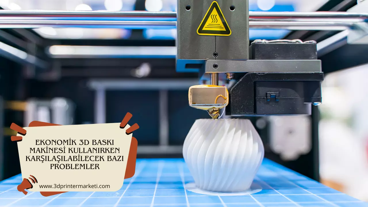 Ekonomik bir 3D baskı makinesi kullanırken karşılaşılabilecek bazı yaygın problemler şunlardır: