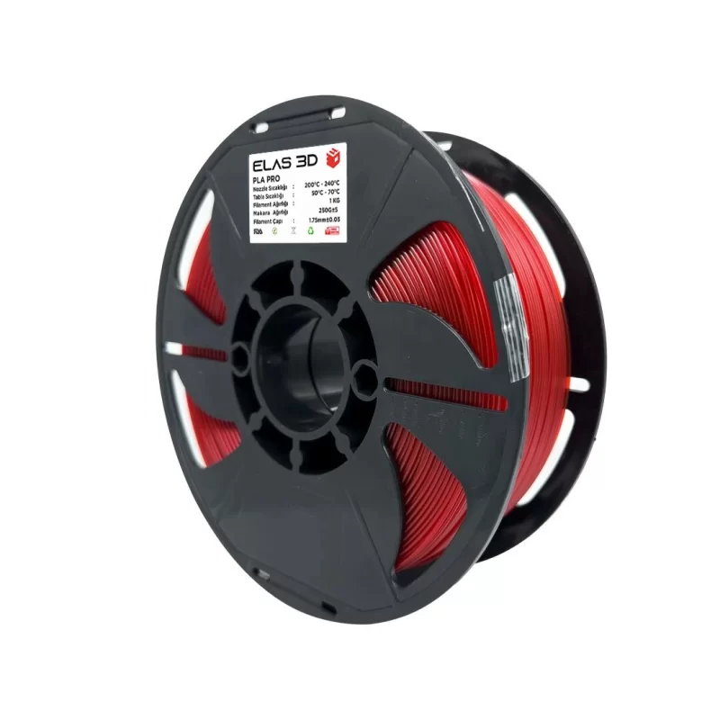ELAS Kırmızı PLA PRO Filament 1.75mm 1kg