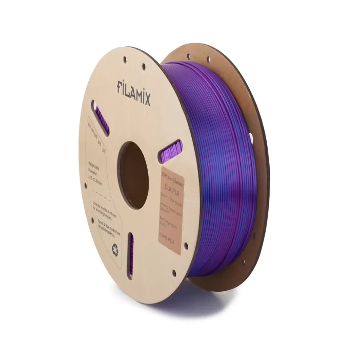 FİLAMİX Blue-Purple (Mavi-Mor) Magıc Silk PLA Filament 1.75mm 1kg