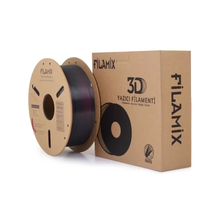 FİLAMİX Black-Red (Siyah-Kırmızı) Magıc Silk PLA Filament 1.75mm 1kg