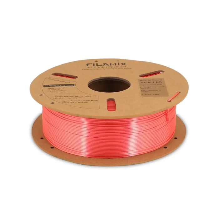 FİLAMİX Coral Pink Silk PLA Filament 1.75mm 1kg