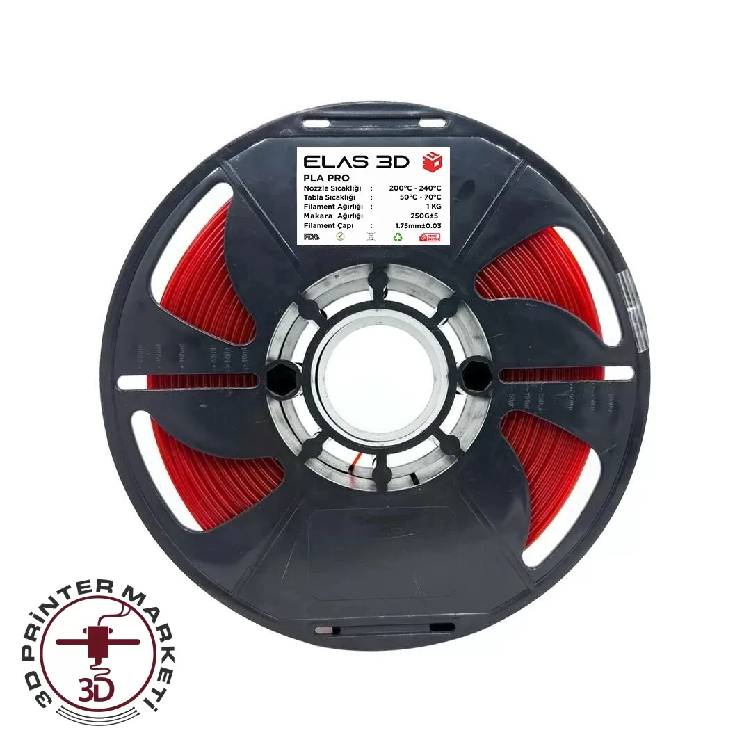 pla-pro-kirmizi-2-wm ELAS Kırmızı PLA PRO Filament 1.75mm 1kg