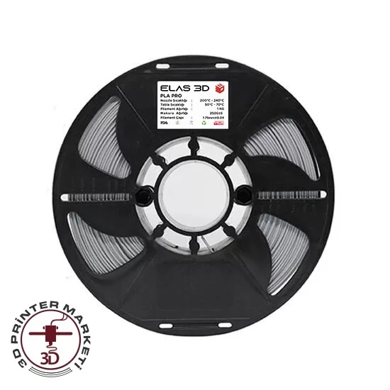 pro-gumus-gri-3-wm ELAS Gümüş Gri PLA PRO Filament 1.75mm 1kg