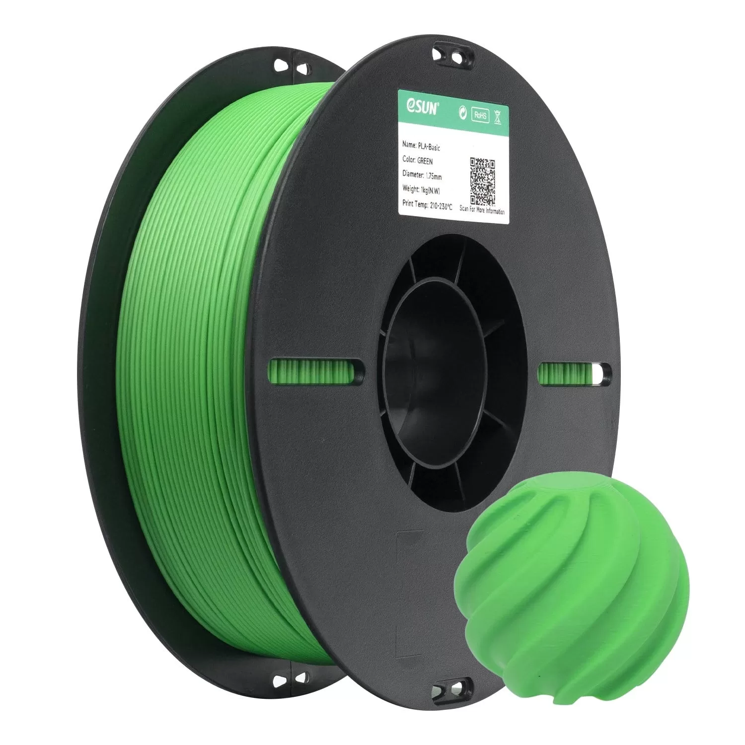eSUN PLA Basic Filament Yeşil 1.75mm 1KG eSUN PLA Basic Filament Yeşil 1.75mm 1KG