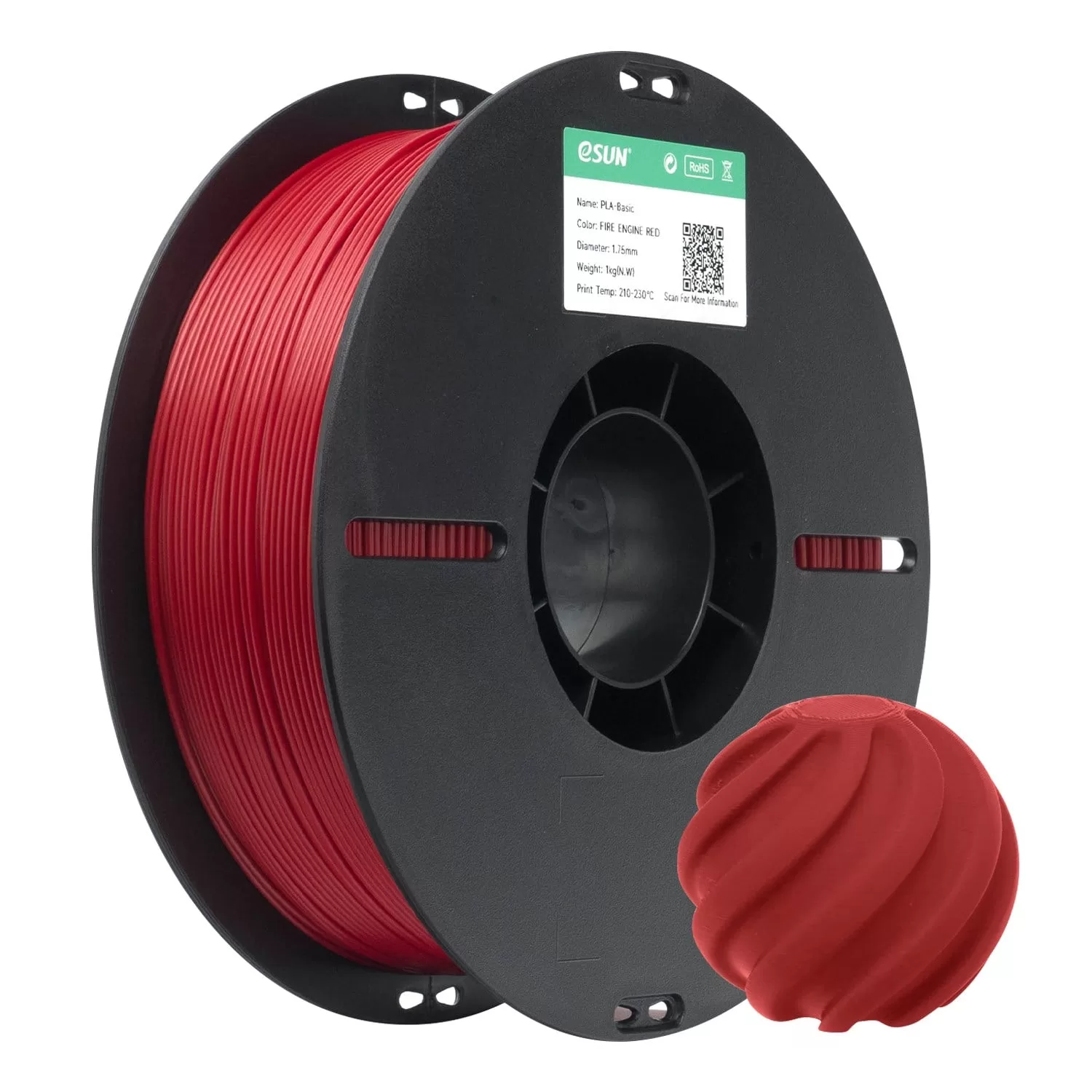 eSUN PLA Basic Filament İtfaiye Kırmızı 1.75mm 1KG eSUN PLA Basic Filament İtfaiye Kırmızı 1.75mm 1KG