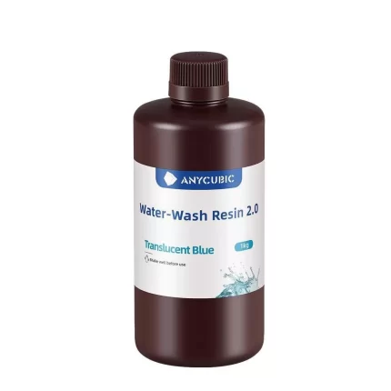 Anycubic Water Wash Resin 2.0 Translucent Mavi 1kg
