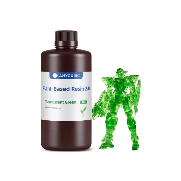 Anycubic Water Wash Resin 2.0 Translucent Yeşil 1kg Anycubic Water Wash Resin 2.0 Translucent Yeşil 1kg
