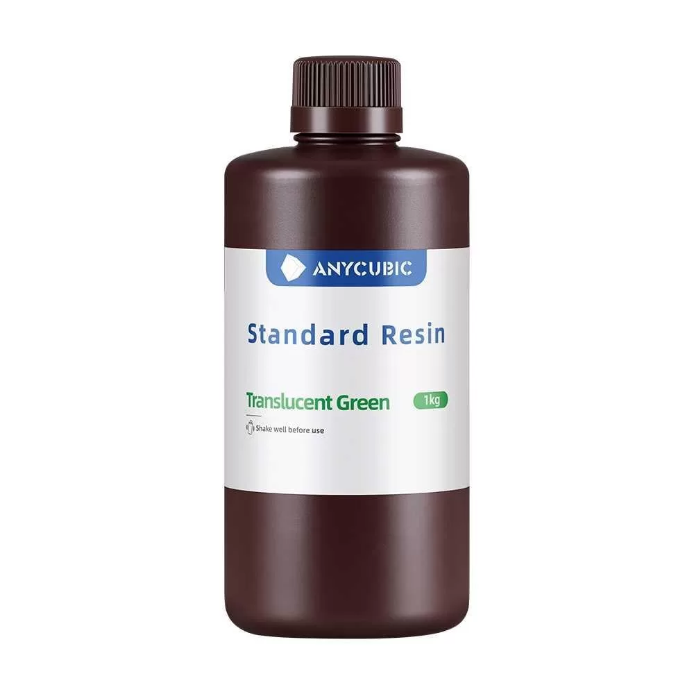 Anycubic Standard Resin Translucent Yeşil 1kg Anycubic Standard Resin Translucent Yeşil 1kg