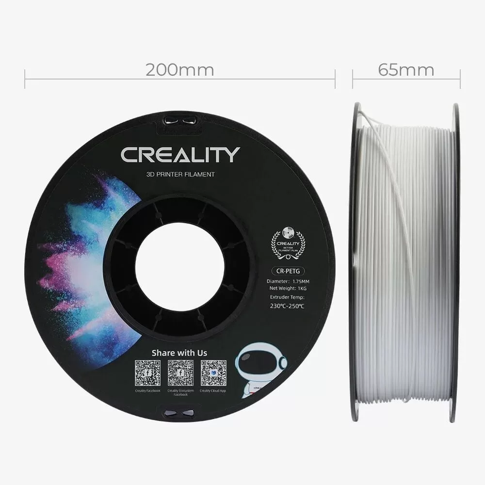 Creality CR-PETG Beyaz Filament 1.75mm 1kg Creality CR-PETG Beyaz Filament 1.75mm 1kg