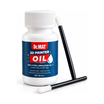 Dr.MAT 3D Yazıcı Yağı 50 ml (X-Y Lineer Ray ve Mil Bakım Yağı + 2 Aplikatör)